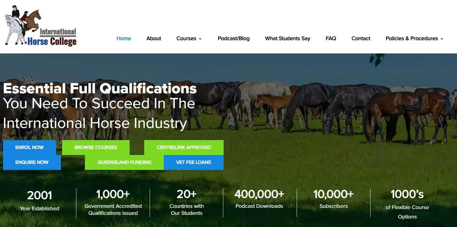 International Horse College - Client of Go Digital With Gem